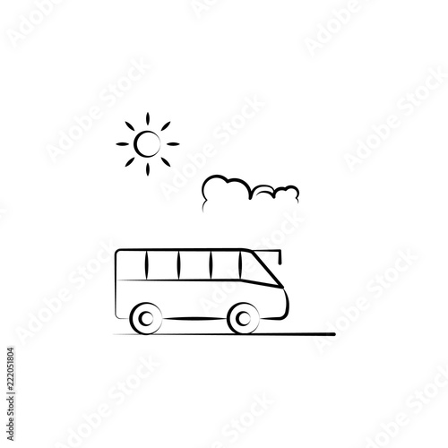 tour travel icon. Element of anti aging icon for mobile concept and web apps. Doodle style tour travel icon can be used for web and mobile