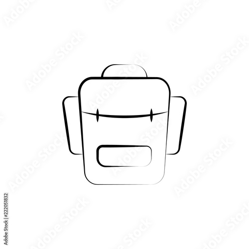 backpack icon. Element of anti aging icon for mobile concept and web apps. Doodle style backpack icon can be used for web and mobile