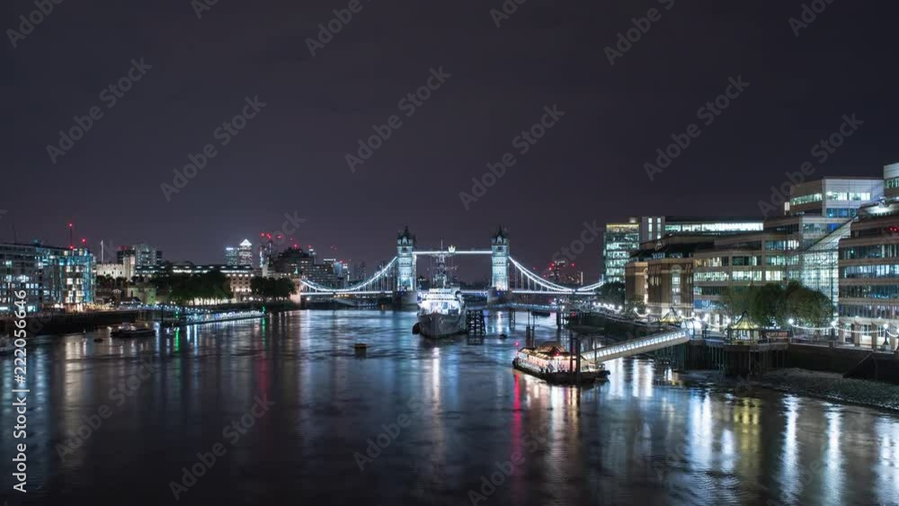 Hyperlapse of Tower Bridge in London Hyperlapse of Tower Bridge in London