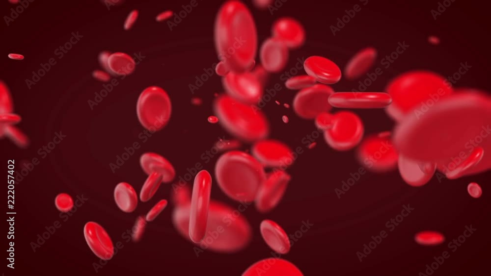 Red blood cells background animation graphic 3D render. Red blood cells background animation graphic 3D render.