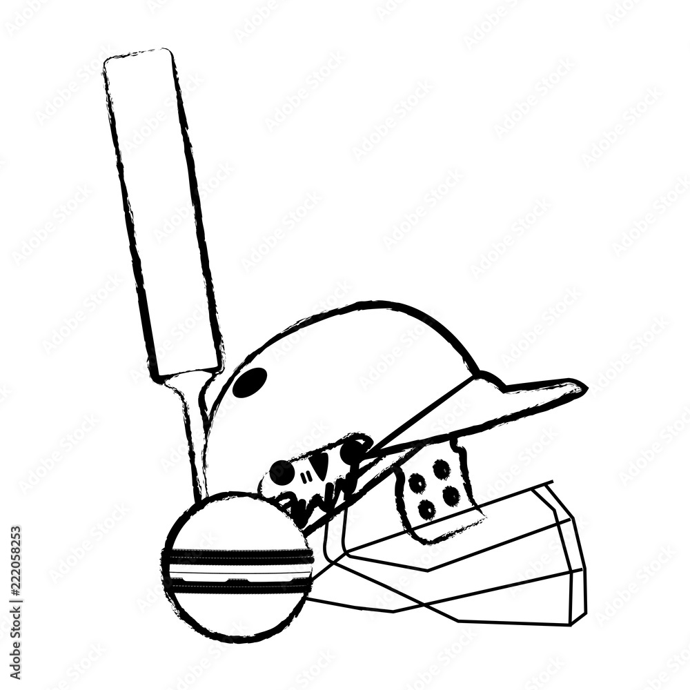 Drawing Cricket Bat Stock Vector (Royalty Free) 77474125 | Shutterstock-saigonsouth.com.vn