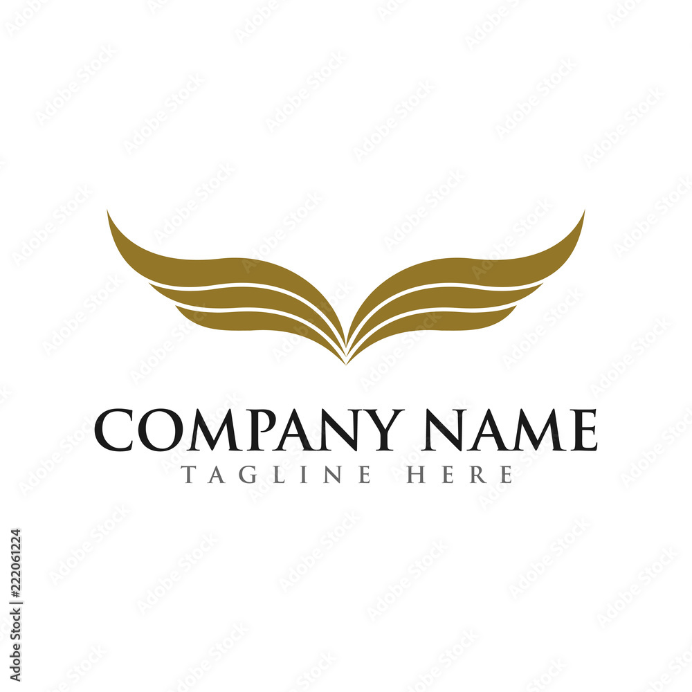 wings logo vector wings logo vector