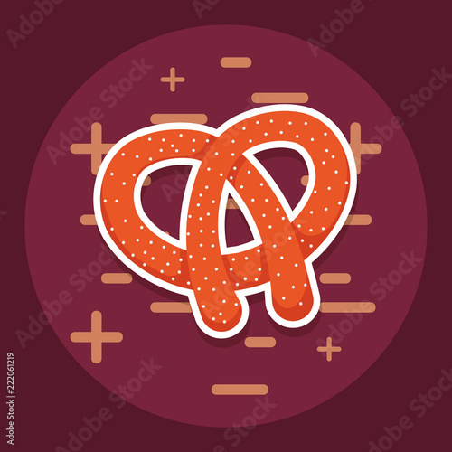 delicious pretzel bakery icon