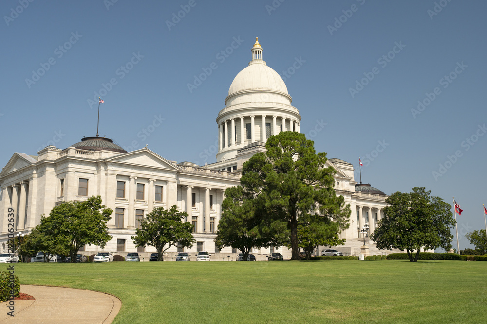 State Capitol Building Grounds Landscape Little Rock Arkansas USA