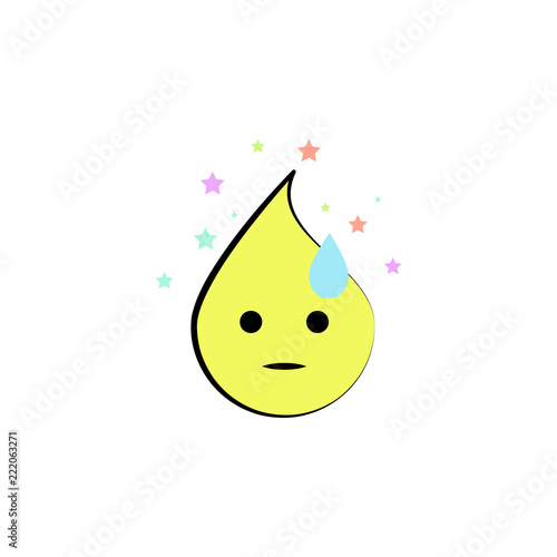 emoji embarrassed icon. Element of colored emoji icon for mobile concept and web apps. Cartoon emoji embarrassed icon can be used for web and mobile