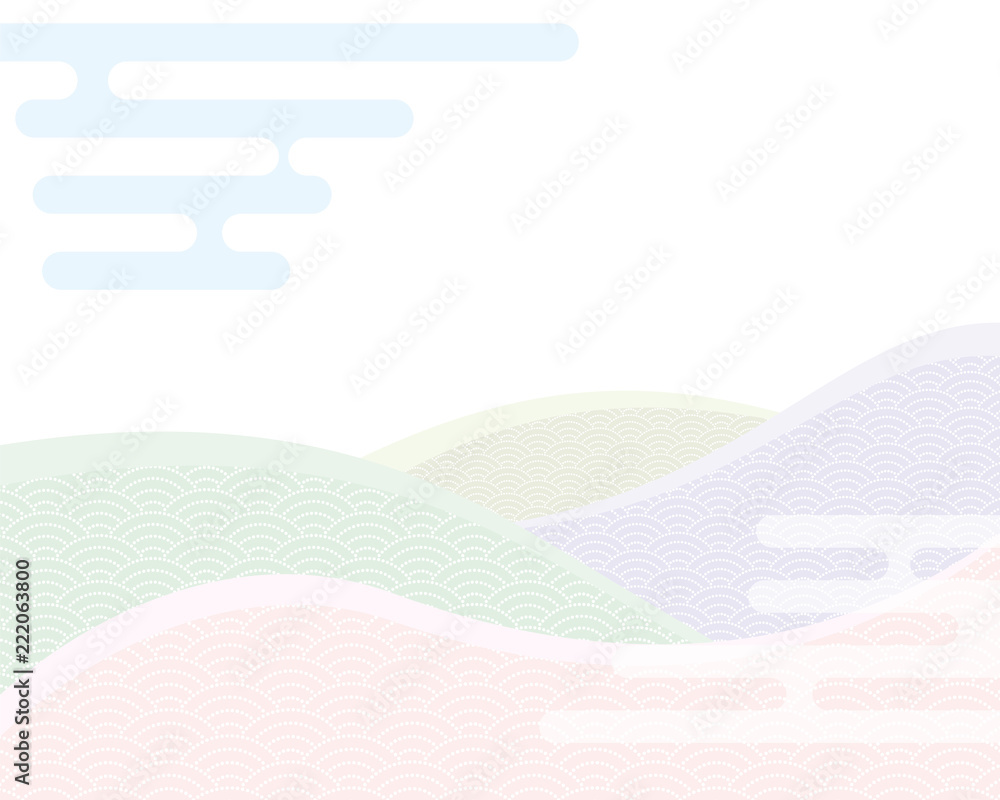 青海波とエ霞 和風の背景素材 Stock Vector Adobe Stock 青海波とエ霞 和風の背景素材 Stock Vector Adobe Stock