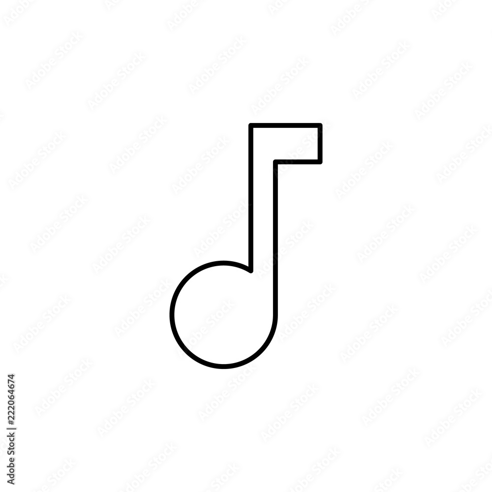 Music sign icon. Element of image sign for mobile concept and web apps illustration. Thin line icon for website design and development, app development. Premium icon Music sign icon. Element of image sign for mobile concept and web apps illustration. Thin line icon for website design and development, app development. Premium icon