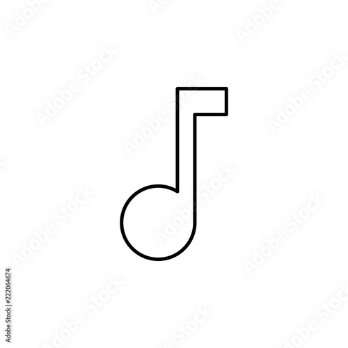 Music sign icon. Element of image sign for mobile concept and web apps illustration. Thin line icon for website design and development, app development. Premium icon