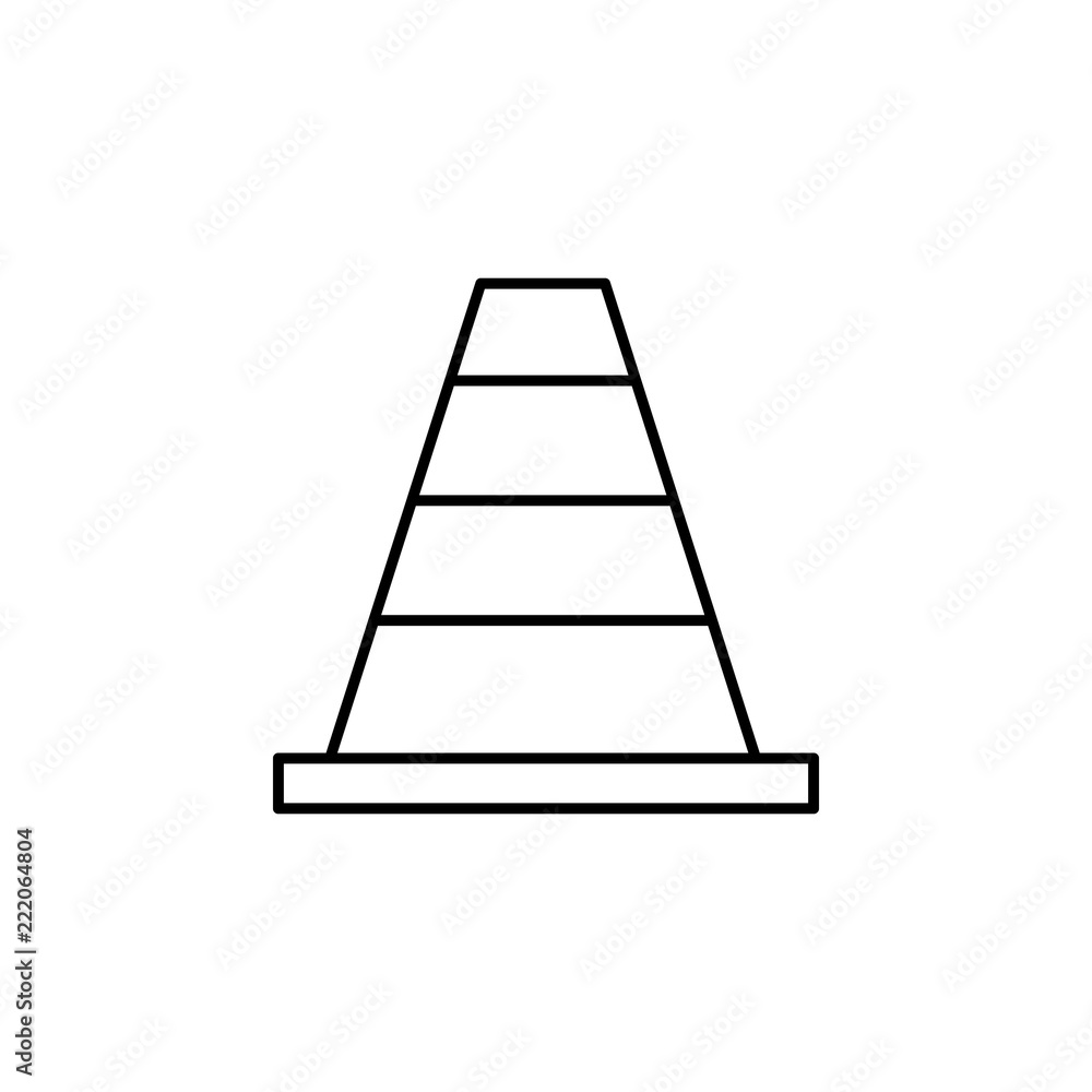 cone. Element of construction icon for mobile concept and web apps. Thin line cone can be used for web and mobile cone. Element of construction icon for mobile concept and web apps. Thin line cone can be used for web and mobile