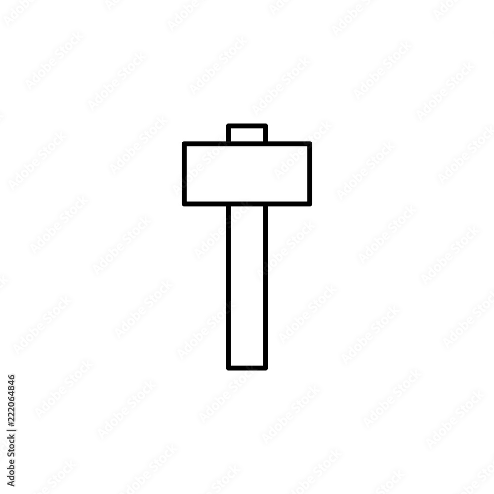 hammer. Element of construction icon for mobile concept and web apps. Thin line hammer can be used for web and mobile hammer. Element of construction icon for mobile concept and web apps. Thin line hammer can be used for web and mobile