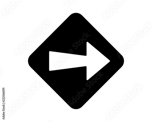 Free Download rhombus direction arrow black silhouette icon sign symbol logo vector image direction arrow - GFXLoad