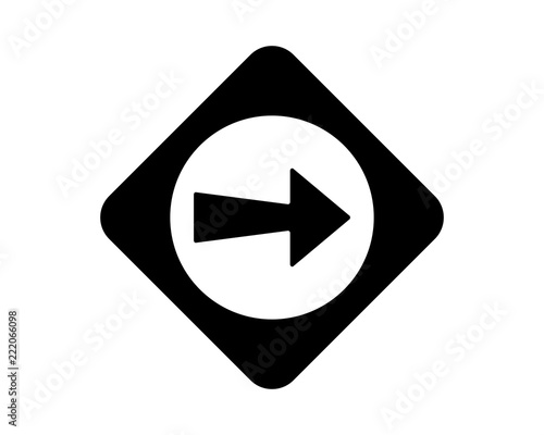 Free Download rhombus direction arrow black silhouette icon sign symbol logo vector image direction arrow - GFXLoad