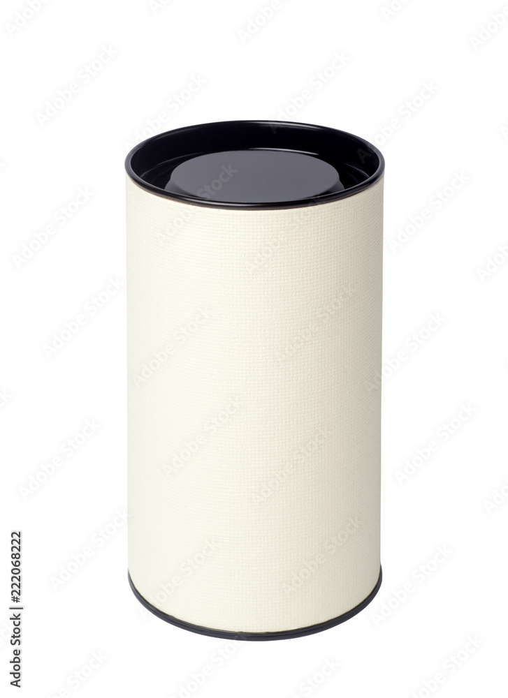 white paper tube isolated on white background white paper tube isolated on white background
