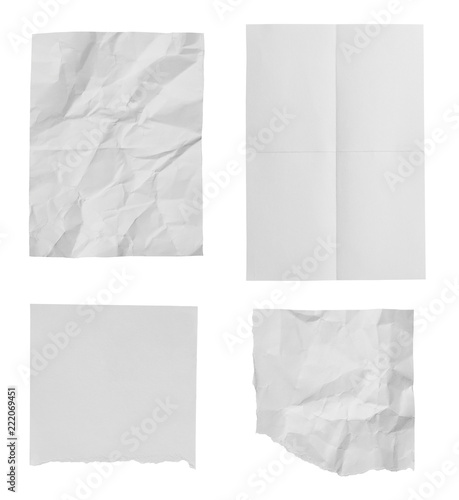 white paper ripped message torn