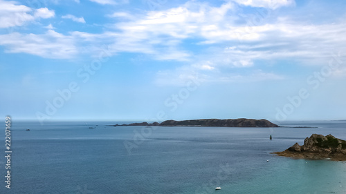 beautiful coast in bretagne in france