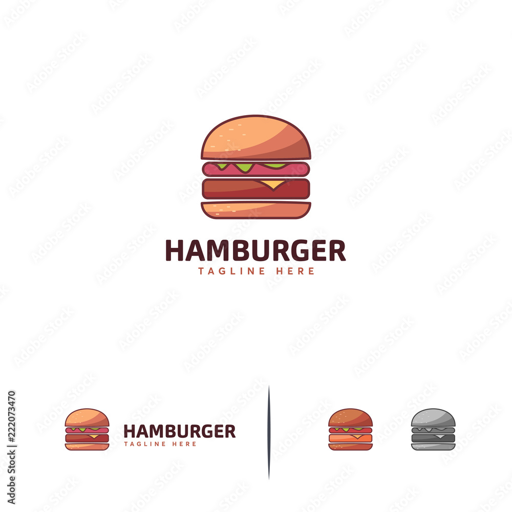 burger logo vector. burger icon 7557597 Vector Art at Vecteezy
