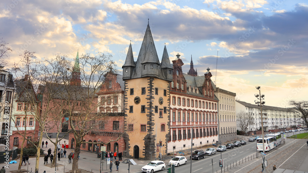 Obraz premium Historic buildings in Frankfurt ,Germany