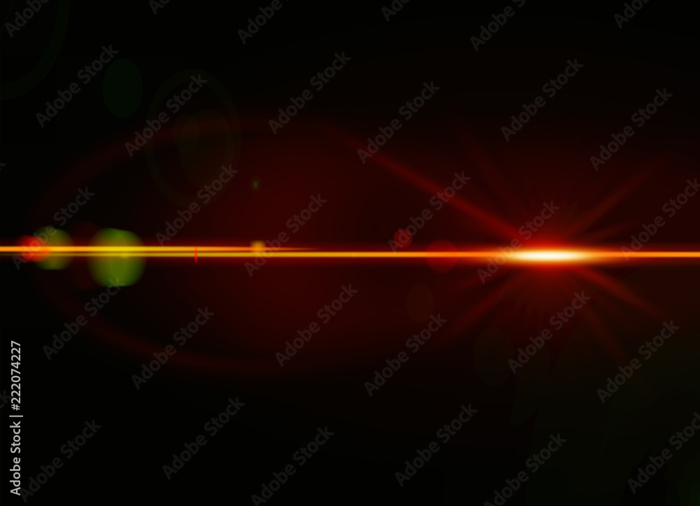 Lens flare light on black background Lens flare light on black background