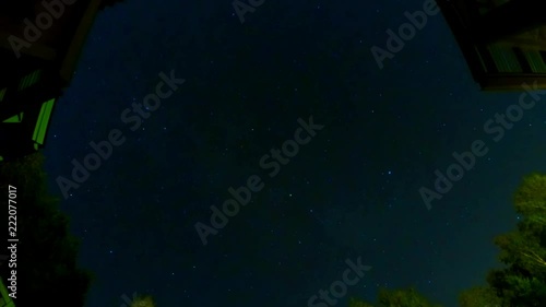 Timelapse of night sky photo