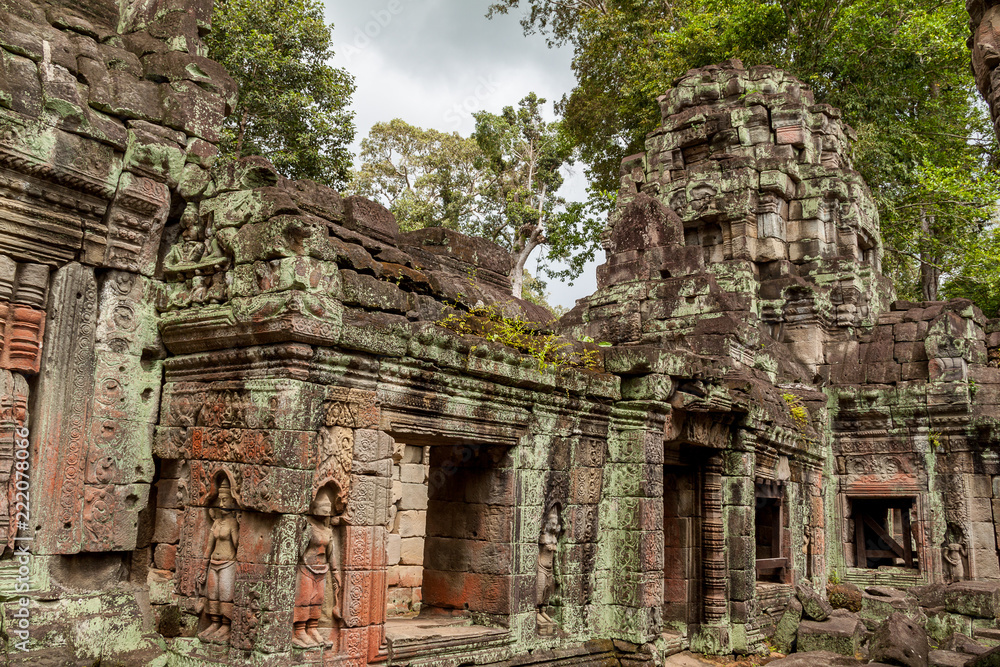 Ancient temples surrounded by trees