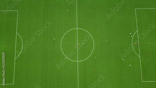 This footage shows the ECO Ardence Soccer Field from bird eye view. photo