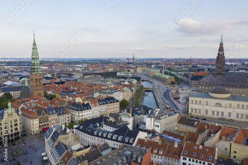 Copenhagen Denmark City Drone