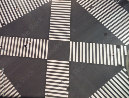 The intersection in Tokyo, Night day