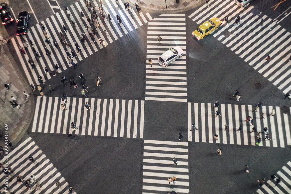 Фотография The intersection in Tokyo, Night day