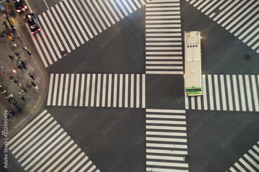 Fototapeta premium The intersection in Tokyo, Night day