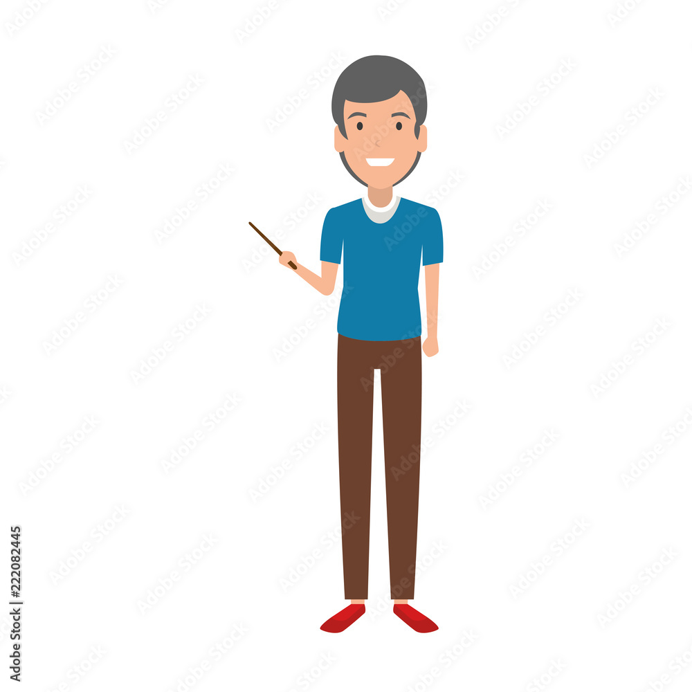 teacher man with pointer teacher man with pointer