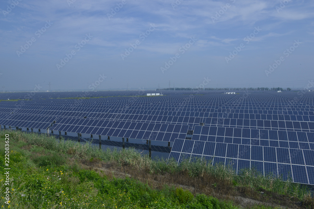 Solar panels green energy