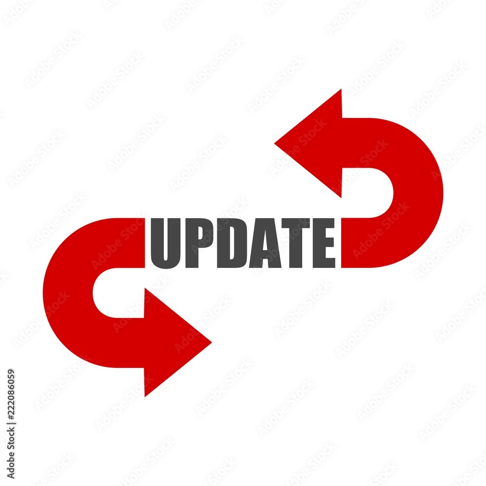 Update Software icon, Concept meaning replacing program with a newer version of same product Update Software icon, Concept meaning replacing program with a newer version of same product