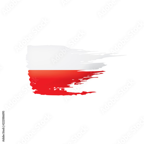 Free Download Poland flag, vector illustration on a white background - GFXLoad