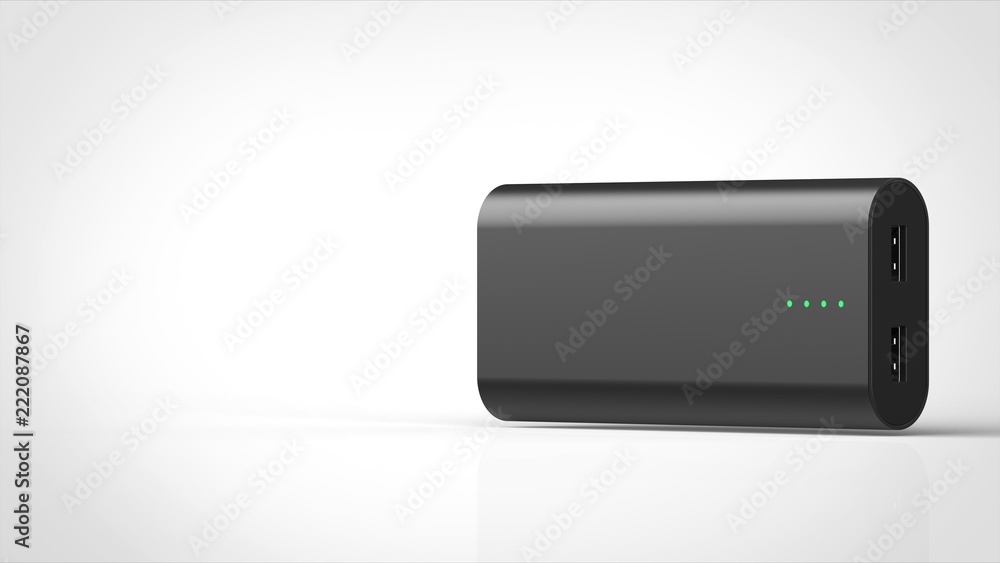 モバイルバッテリー 大型 左コピースペース Stock イラスト Adobe Stock