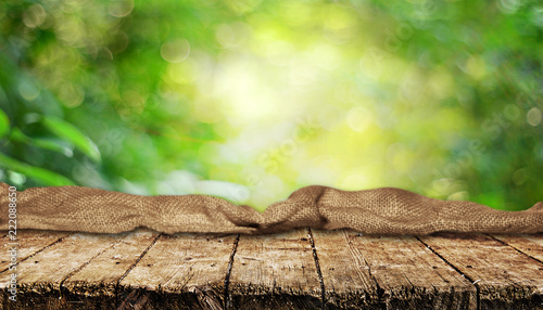 Empty table background