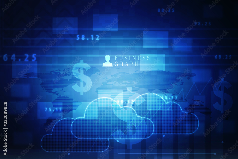 2D Digital Abstract Business Networking background 2D Digital Abstract Business Networking background