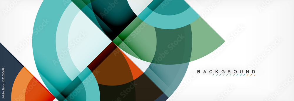 Vector circular geometric abstract background Vector circular geometric abstract background