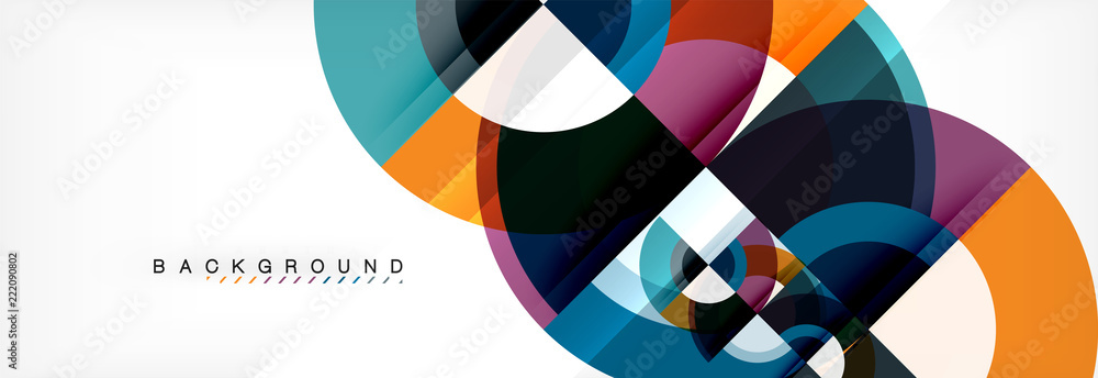 Vector circular geometric abstract background Vector circular geometric abstract background