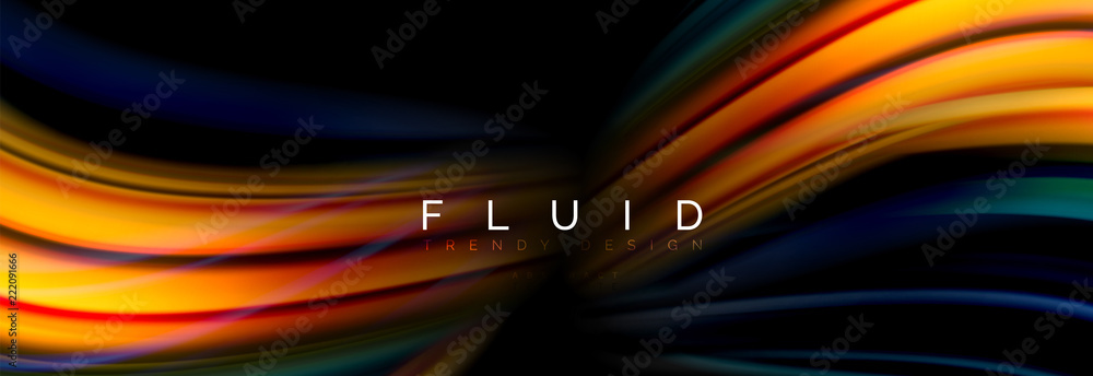 Fluid color motion concept - obrazy, fototapety, plakaty 