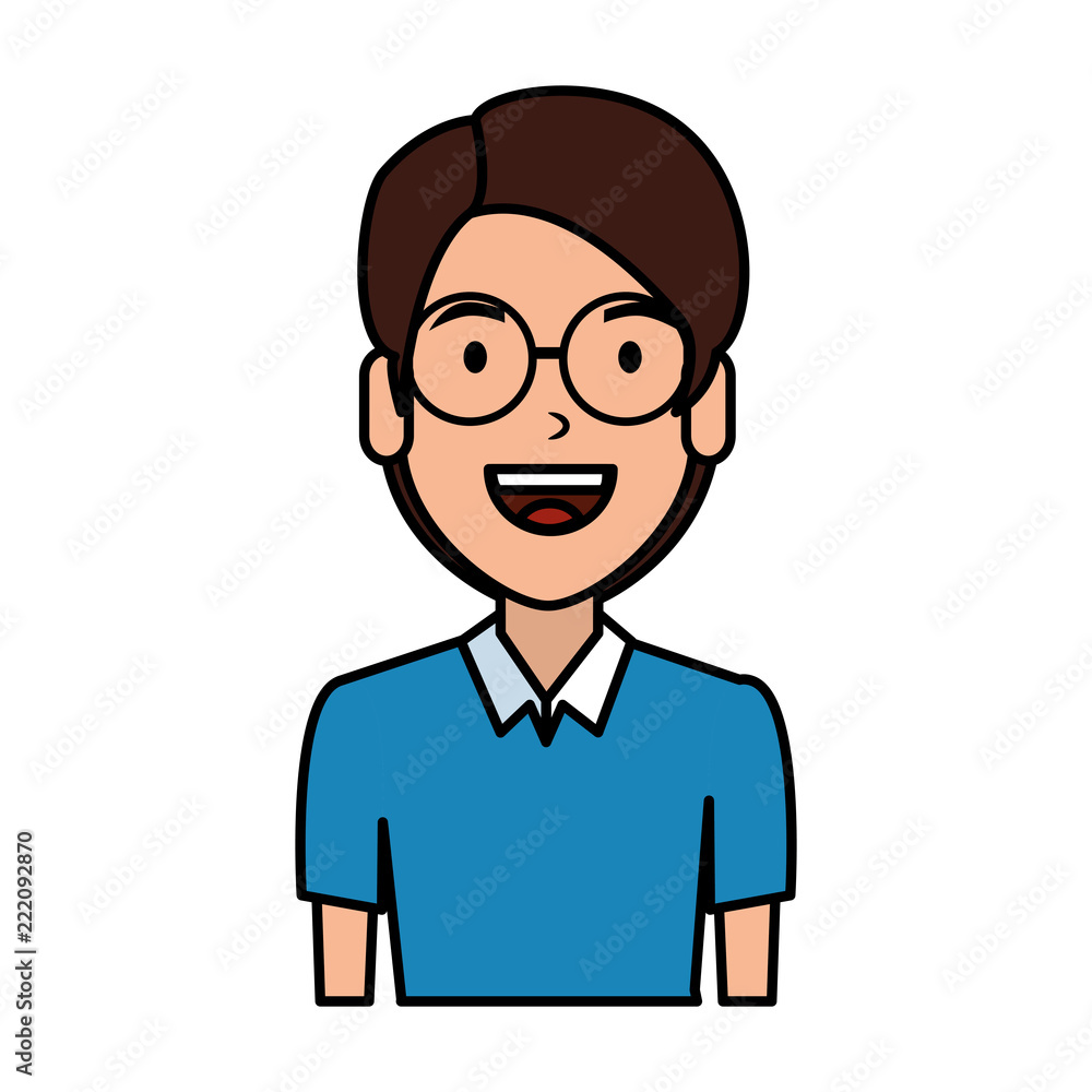 elegant and young man with glasses elegant and young man with glasses
