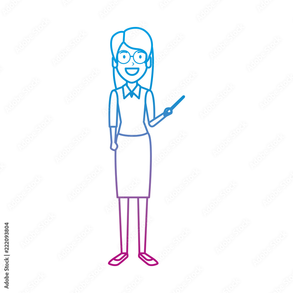 teacher woman with pointer teacher woman with pointer