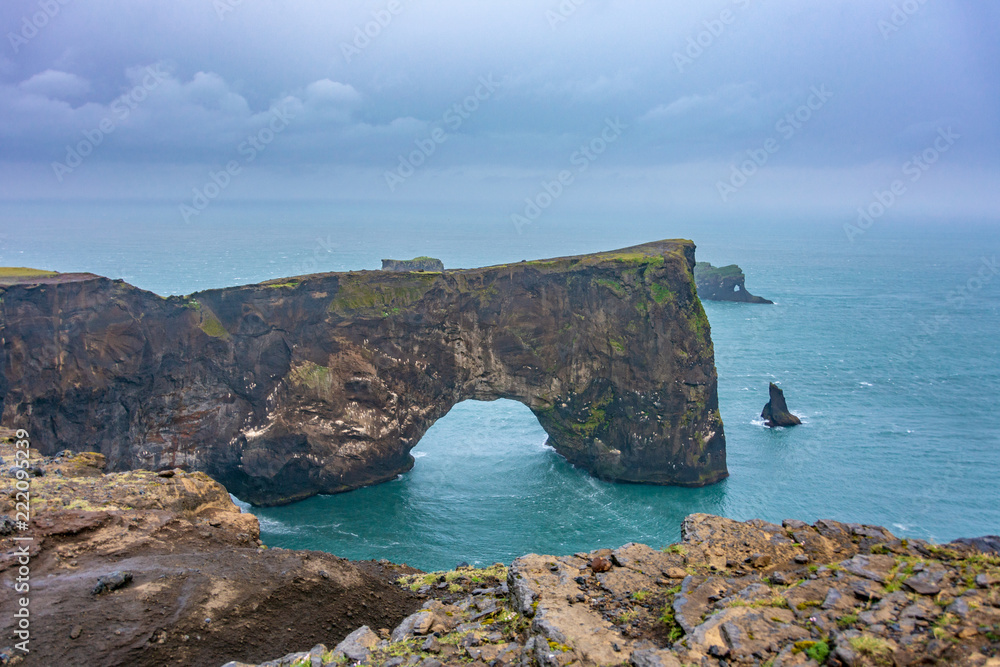 Reynisfjara black sand beach in South Iceland Reynisfjara black sand beach in South Iceland