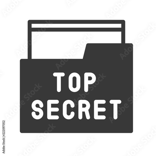 top secret file and folder, police related icon