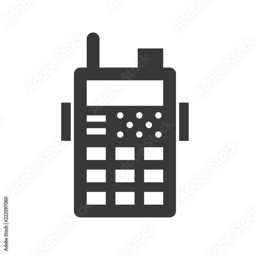 police radio walkies talkie icon, police related icon