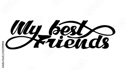 My best friend sticker for social media content
