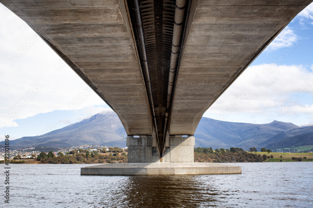 View underneath the Bowen Bridge