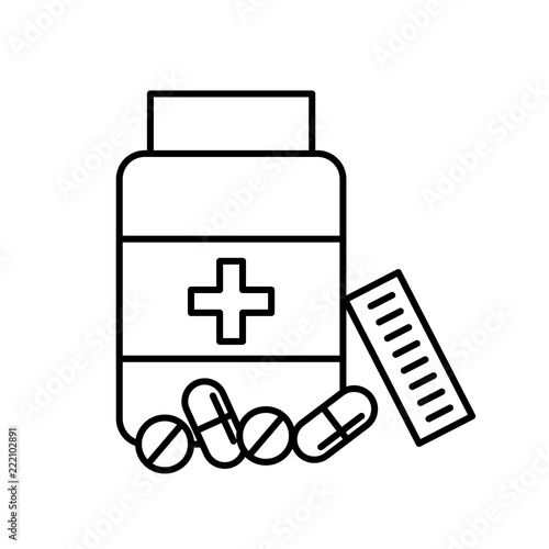 open bottle pills medicine healthcare