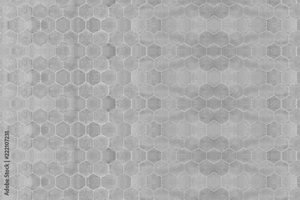 Fototapeta premium abstract geometric hexagonal small tiles wall background