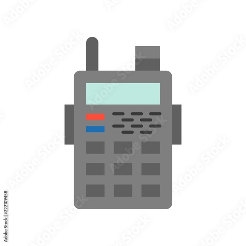 police radio walkies talkie icon, police related icon