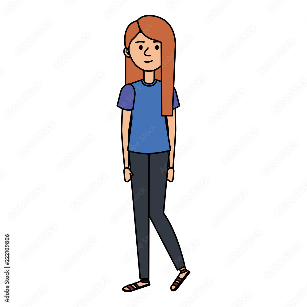 beautiful and young woman character beautiful and young woman character